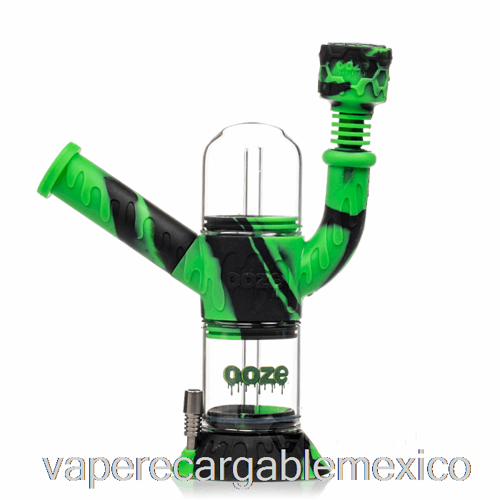 Vape Recargable Ooze Cranium Pipa De Agua De Silicona Camaleón (negro / Verde)